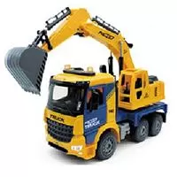 Kliknite za detalje - Igračka Građevinski kamion sa rovokopačem H998-40 861092