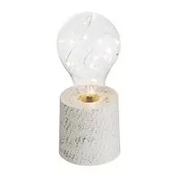 Kliknite za detalje - Globo stona lampa Goldy 28100-24 okrugla bela