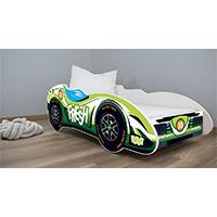 Dečiji krevet sa dušekom i letvicama formula 1 Fresh Car 140x70cm