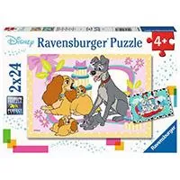 Kliknite za detalje - Puzzle 2x24 dela Diznijeve omiljene kuce Ravensburger 05087