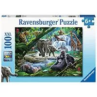 Kliknite za detalje - Ravensburger Slagalica 100 delova Porodice u džungli 12970