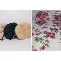 Kliknite za detalje - Okrugli jastuk sedalica za stolice 50 cm - Pink Flo