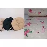 Kliknite za detalje - Okrugli jastuk sedalica za stolice 50 cm - Flamingo