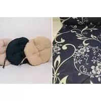 Kliknite za detalje - Okrugli jastuk sedalica za stolice 50 cm - Dark Blue Ornament