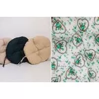 Kliknite za detalje - Okrugli jastuk sedalica za stolice 50 cm - Flourish Green
