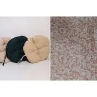 Kliknite za detalje - Okrugli jastuk sedalica za stolice 50 cm - Ornament Roze