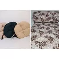 Kliknite za detalje - Okrugli jastuk sedalica za stolice 50 cm - Flora Brown