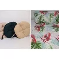 Kliknite za detalje - Okrugli jastuk sedalica za stolice 50 cm - Flora
