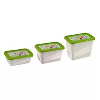Kliknite za detalje - Set posuda 3u1 za čuvanje hrane Piši Briši memory 0,5l + 0,75l + 1l- Keeper -OKT-687