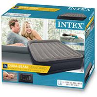 Kliknite za detalje - Intex Dura-Beam Plus krevet na naduvavanje sa ugrađenom pumpom 203 x 152 x 42 cm