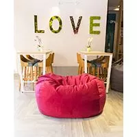 Kliknite za detalje - Velvet Lazy Bag fotelja Roze