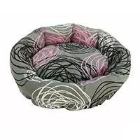 Kliknite za detalje - Pet Line Krevet za pse Kružni 45cm Sivo-roze P804XS-49