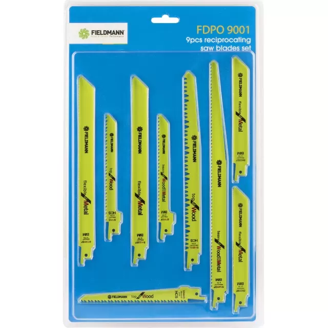 Fieldmann FDPO 9001 T-Set testera za drvo za ubodnu testeru - Fieldmann FDPO 9001 je set testera dizajniranih za upotrebu sa ubodnom testerom. Ovaj set sadrži različite vrste testera, poput onih za drvo, metal ili drvo-metal, kako bi mogao da se koristi za širok spektar materijala. - Slika