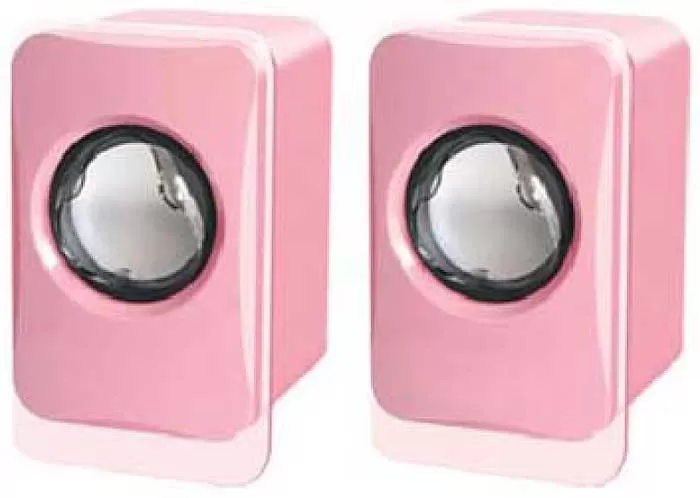 Nexon USB Zvučnici - Roze - Minijaturni kompjuterski zvučnici koji se energijom napajaju preko USB porta. Snaga zvučnika je 2 x 2.5 W... - Slika