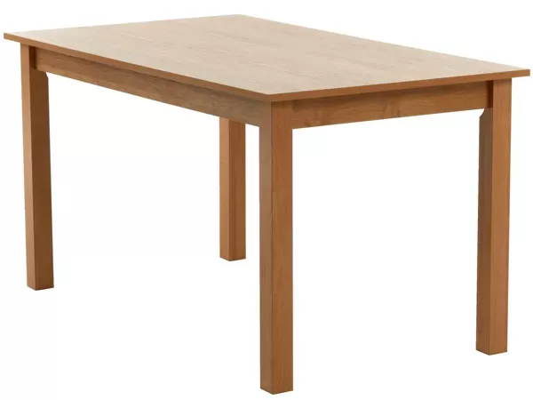 Trpezarijski sto Xanadu joha - Trpezarijski sto u boji johe i hroma. Dimenzije stola su 80x140, i 75cm visina. Naparvljen je od hroma, ukrasnog furnira i iverice.  - Slika