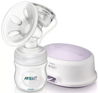 Avent Električna pumpica za izmazanje Comfort Single - Vakuum s blagim usisavanjem Philips AVENT pumpe za izmlazanje oponaša bebino sisanje i omogućava otpuštanje veće količine mleka. Jednostavna za upotrebu, pamti vaš režim, olakšaće vam period dojenja. - Slika