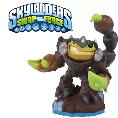 Skylanders Swap Force Scorp figura 84806EU - Scorp je celo stanovništvo ostrva na kom je odrastao spasio strašne poplave, izazvane čarolijom. Hrabrost i sposobnost učinile su ga novim članom Skylandersa. - Slika