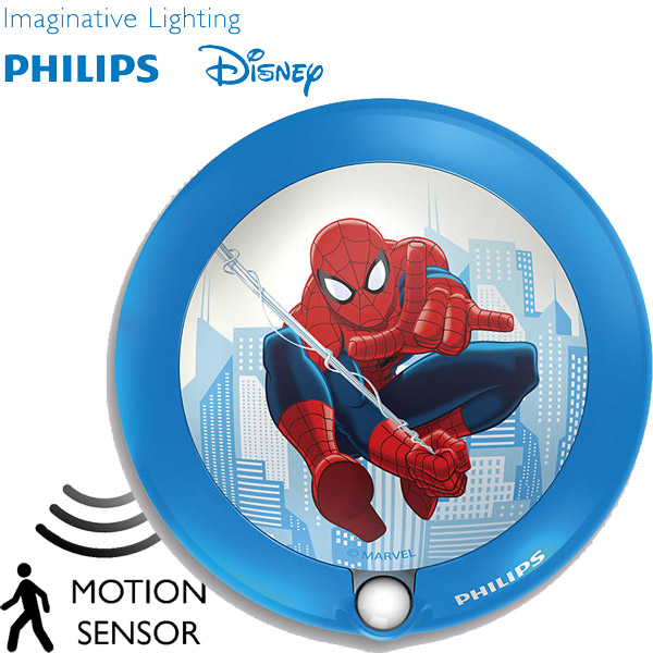 Lampa noćno svetlo sa senzorom pokreta Philips Disney Spiderman 71765/40/16 - thumbnail 0