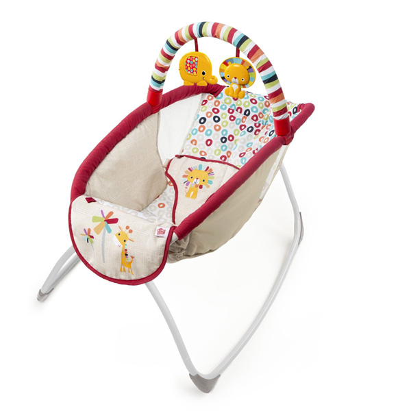 Bright Starts Kolevka - ležaljka za bebu sa vibracijom Playful Pinwheels - thumbnail 0