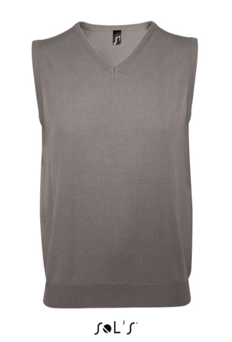Sols Uniseks prsluk - pulover Gentleman Grey veličina XL 00591 - thumbnail 0