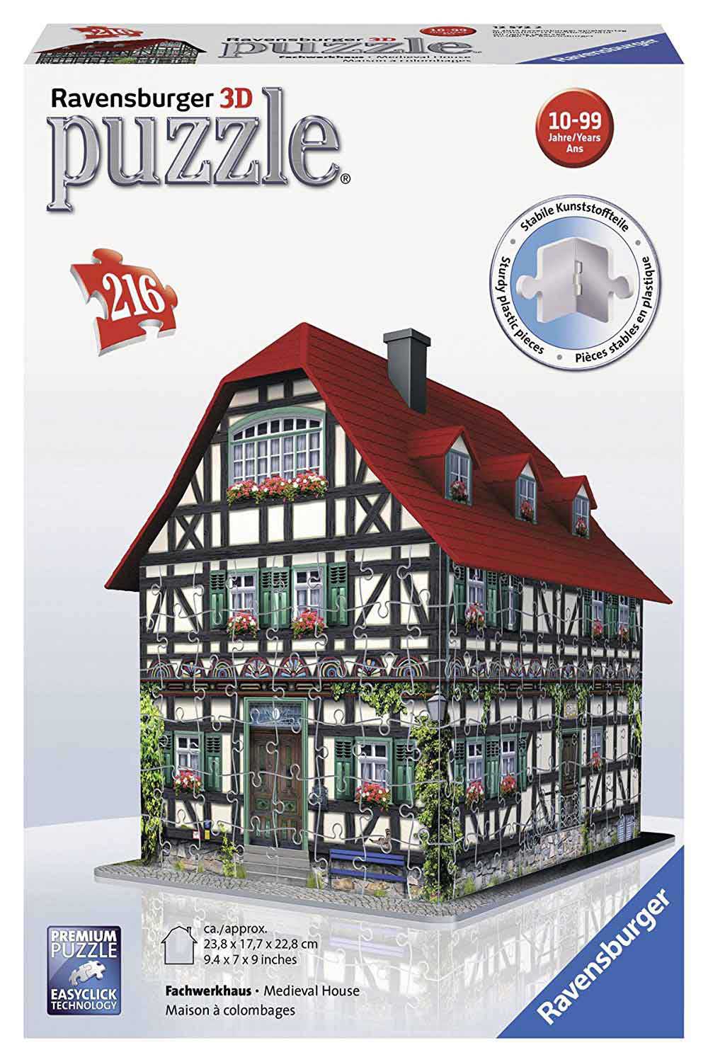 Ravensburger 3D puzzle Medieval House 216 delova RA12572 - thumbnail 0