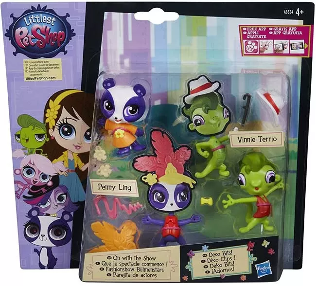 Hasbro Littlest Pet Shop Parovi Penny Ling i Vinnie Terrio A8232 - Ovi fensi ljubimci su uvek u trendu ali ti ih možeš učiniti još modernijim kad im izabereš pravu kombinaciju dekorativnih dodataka! - Slika