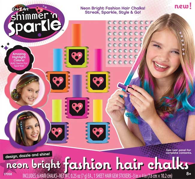 Cra-Z-Art Dečiji set neonskih kreda za bojenje kose 17058 - thumbnail 0