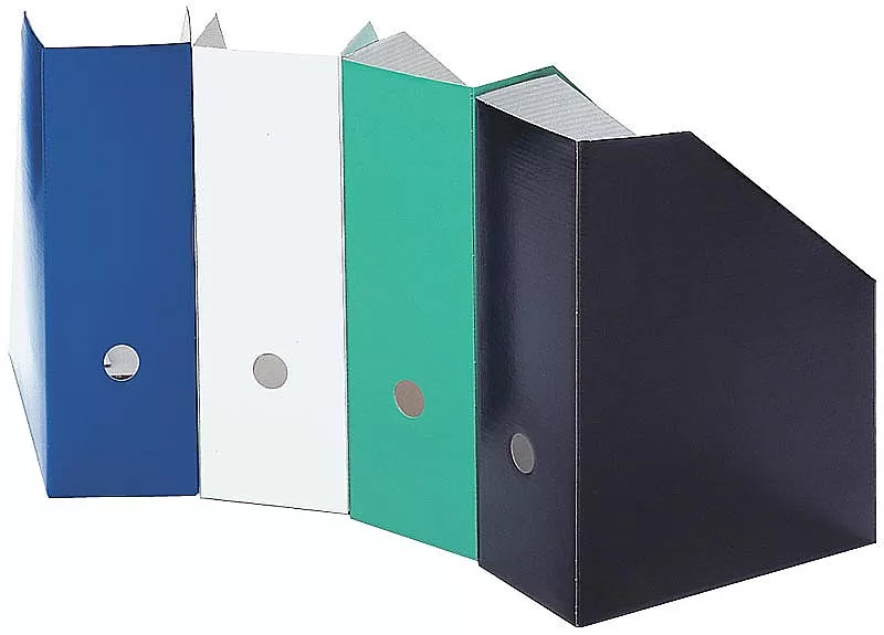 Kartonski Držač Za Dokumentaciju, 05UD01 - Uspravni držač za odlaganje časopisa, knjiga i različite dokumentacije izrađen od jakog kartona, paket od 5 kom. - Slika