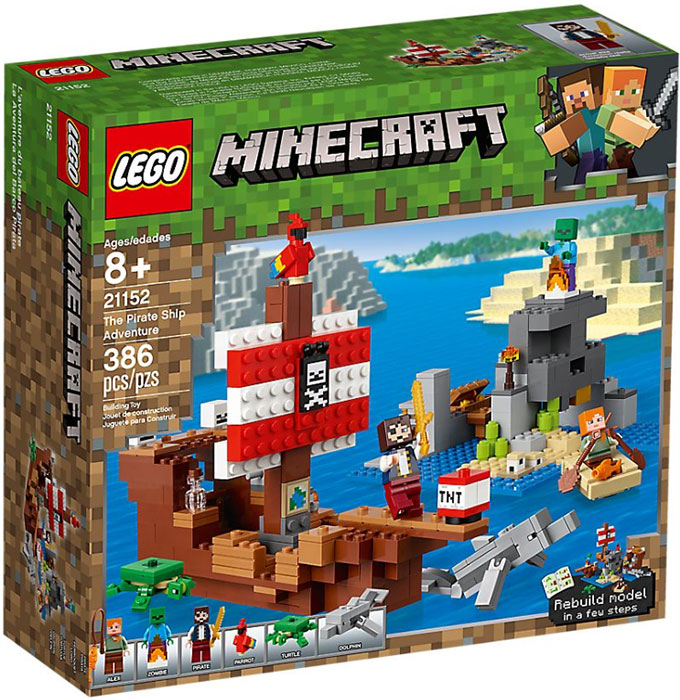 LEGO® Kocke Minecraft - Piratski brod 21152 - thumbnail 0