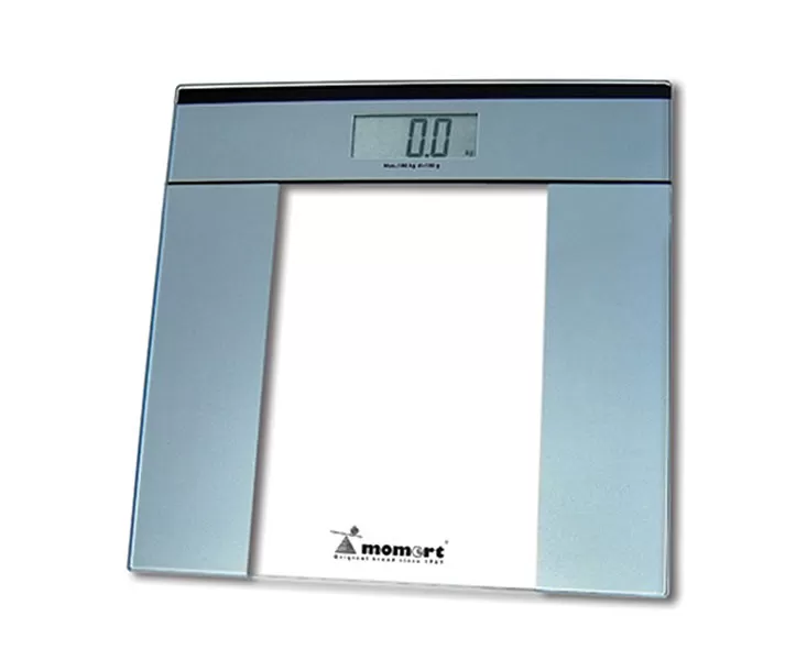 Momert telesna vaga 5872 - Momert telesna vaga, kapaciteta 180 kg. Gradacija je 100gr. Poseduje LCD displej. Brzo startovanje. Automatsko isključivanje. - Slika