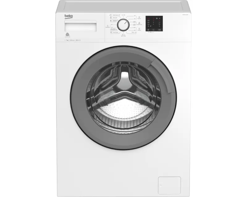 BEKO Veš mašina 7kg WUE 7511 XWW - Pranje pune mašine veša za 28 minuta. Specijalan program za vunenu odeću koja može da se pere u mašini. Talasasto pomeranje u bubnju za nežnije sušenje veša. - Slika