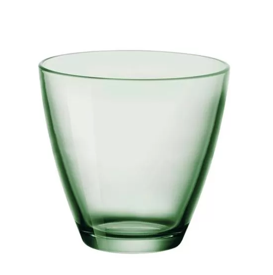 Čaša Zeno acqua zelena 26 cl 6u1 - Staklena čaša za vodu Zeno acqua zapremine 26cl, pakovanje 6u1, visine 83 mm, prečnika 86 mm, zelene boje. - Slika