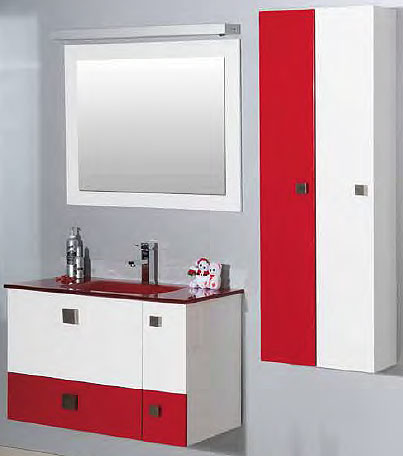 Roper Kupatilski ormarić sa lavaboom Aurora 900BX red - thumbnail 1