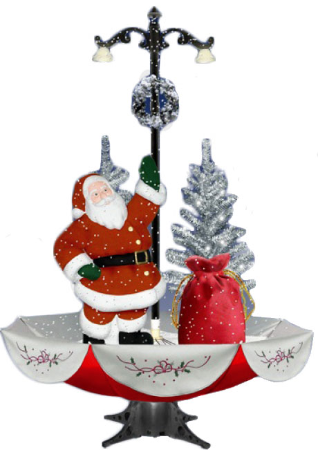 Novogodišnja Dekoracija 170 cm - Deda Mraz, Lampa, Sneg, Jelke, Kišobran - thumbnail 1