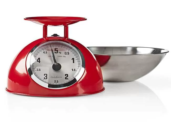 Kuhinjska vaga Nedis Retro Red KASC110RD - Slika 2