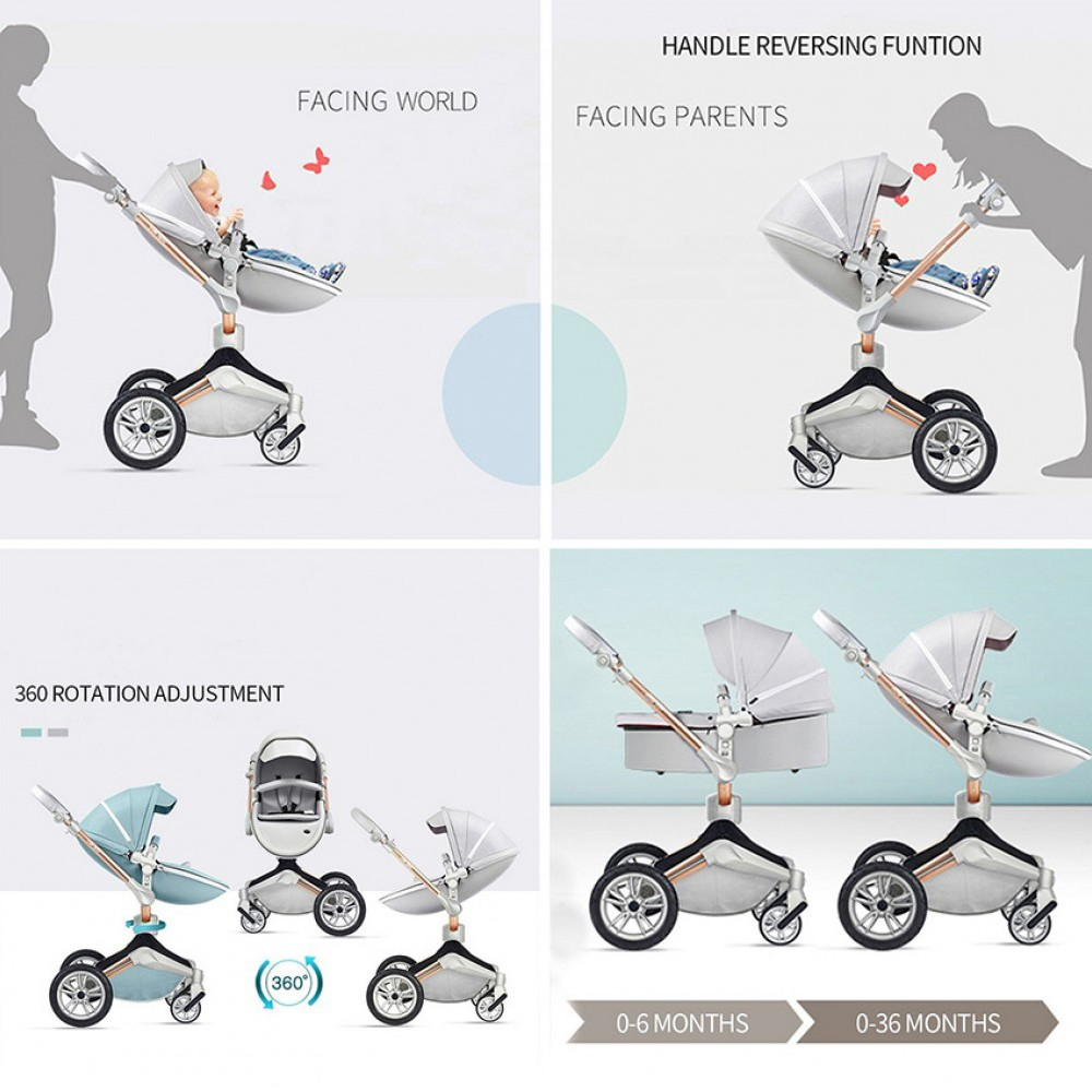 HOT MOM Kolica za bebe F22 2 u 1 F22 Leaves Cena, Prodaja