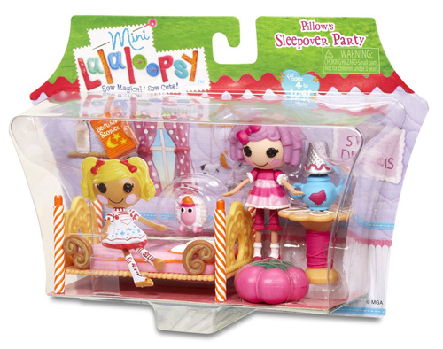 Mini Lalaloopsy Lutka Lutka Playset Pillow pravi pidžama žurku 532545 - thumbnail 2