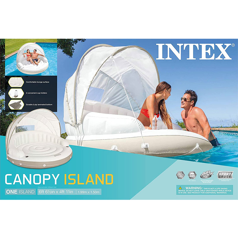 Intex Canopy Island dušek na naduvavanje sa baldahinom 198 x 150 cm