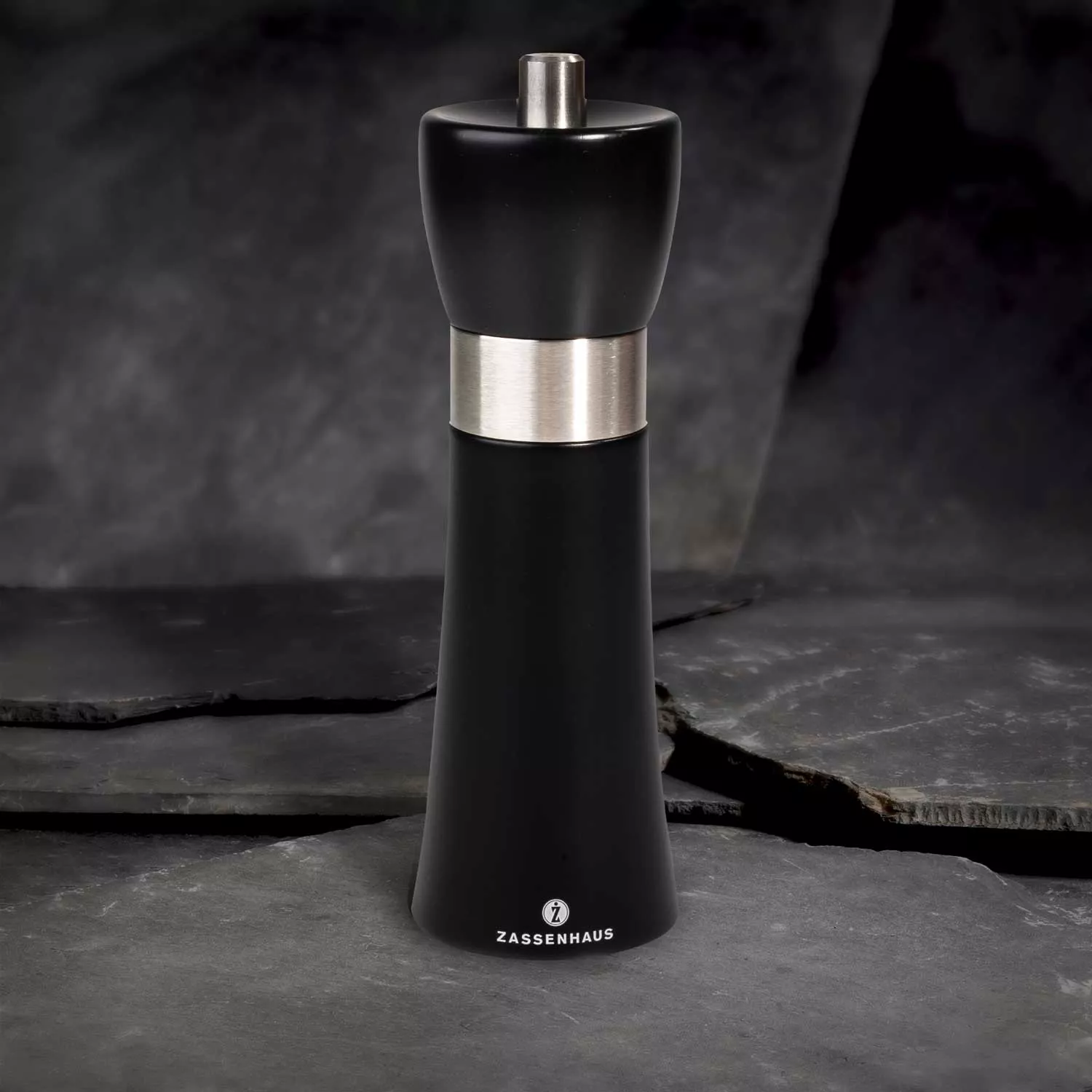 ZASSENHAUS Mlin za so, biber i druge začine Hamburg mat crni 18cm - thumbnail 3