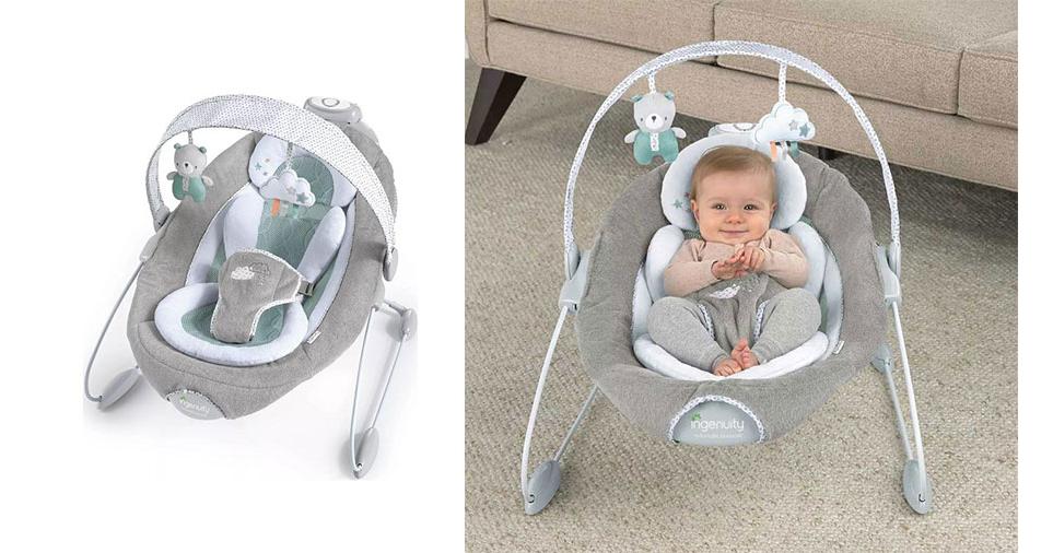 KIDS II Ingenuity Ležaljka SmartBounce Automatic Bouncer Pemberton