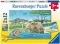 Ravensburger Dečje puzle 2x12 delova - Bebe životinje na safariju 05095 - thumbnail 0