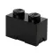 Kutija sa poklopcem LEGO® Kocka 2  24x18x12cm crna 4002 - thumbnail 0