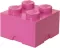 Kutija za odlaganje LEGO® Kocka 4  25x25x18cm pink 4003 - thumbnail 0