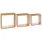 Five Zidna Polica Kocka 3/1 15x9x15, 20x9x20, 25x9x25 Cm Bambus - thumbnail 0