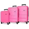 Komplet ABS kofera 75/65/55cm Roll Road Flex Pink 58494 - thumbnail 0