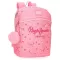 Modni ranac 32cm Pepe Jeans Alenka pink 67121 - thumbnail 0