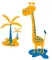 Zidni tatoo Mrs Giraffe D01 103x120cm 0071B5 FFA600 - thumbnail 0