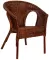 Fotelja od Prirodnog Ratana Fabion Brown - thumbnail 0