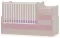 Lorelli Drveni krevetac za bebu Maxi Plus Oak Pink - thumbnail 0