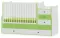 Lorelli Drveni krevetac za bebu Maxi Plus White Green - thumbnail 0